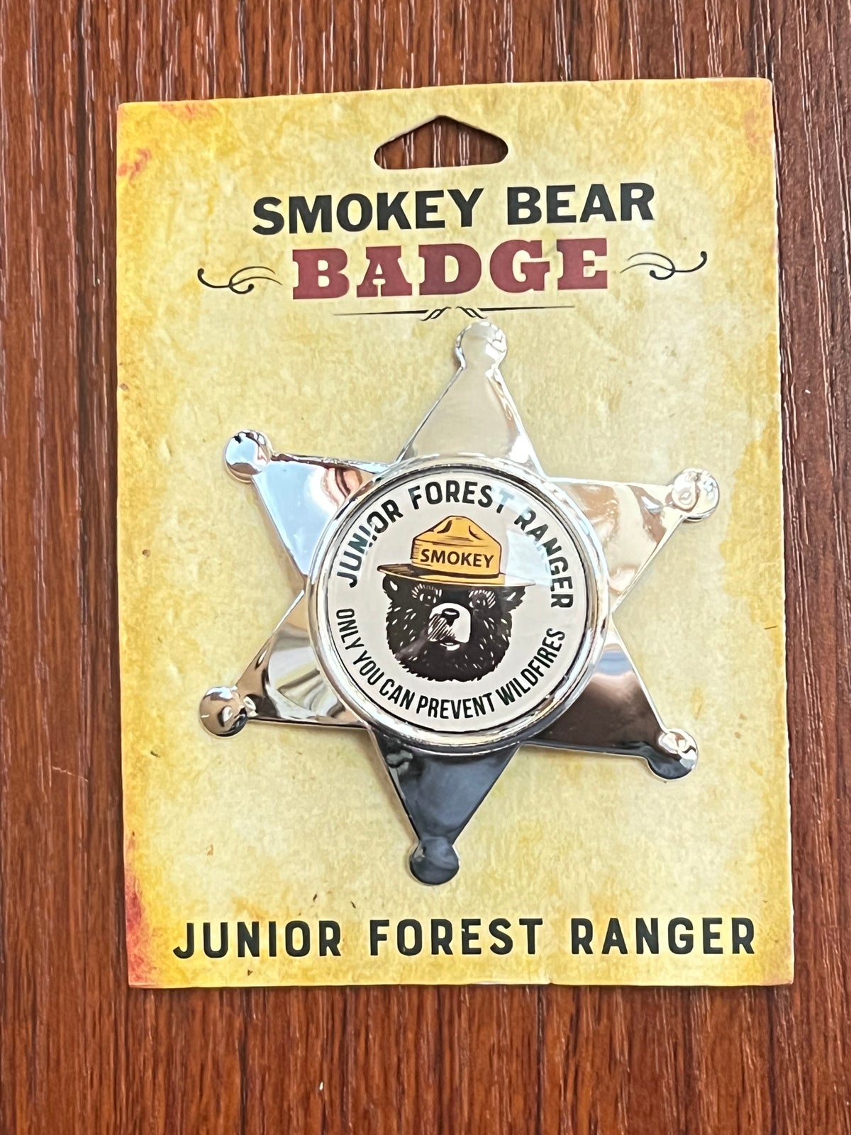 Smokey Bear Jr Ranger Badge